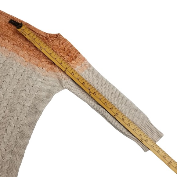 The Limited Boatneck Cableknit Sweater 3/4 Sleeve Womens Jrs Sz M  Wool Viscose - Picture 16 of 16